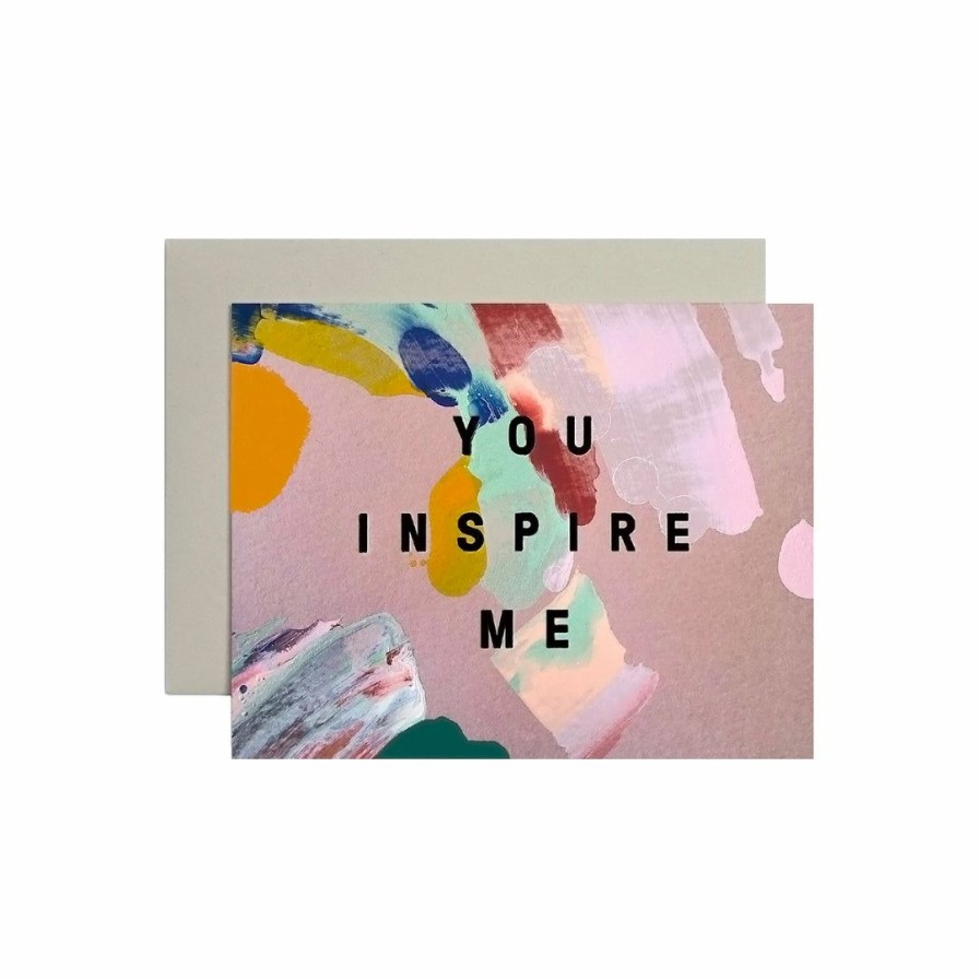 Study * | Moglea You Inspire Me Card Greeting Cards