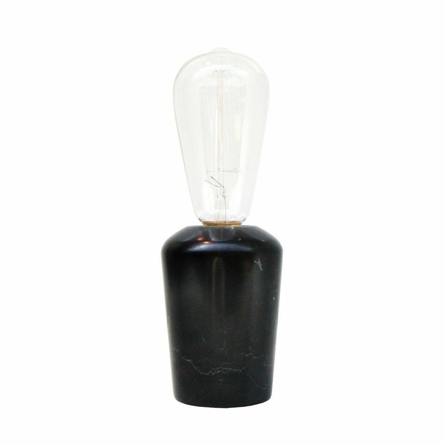 Living * | Made Goods Black Marble Lamp With Bulb Grazia Living