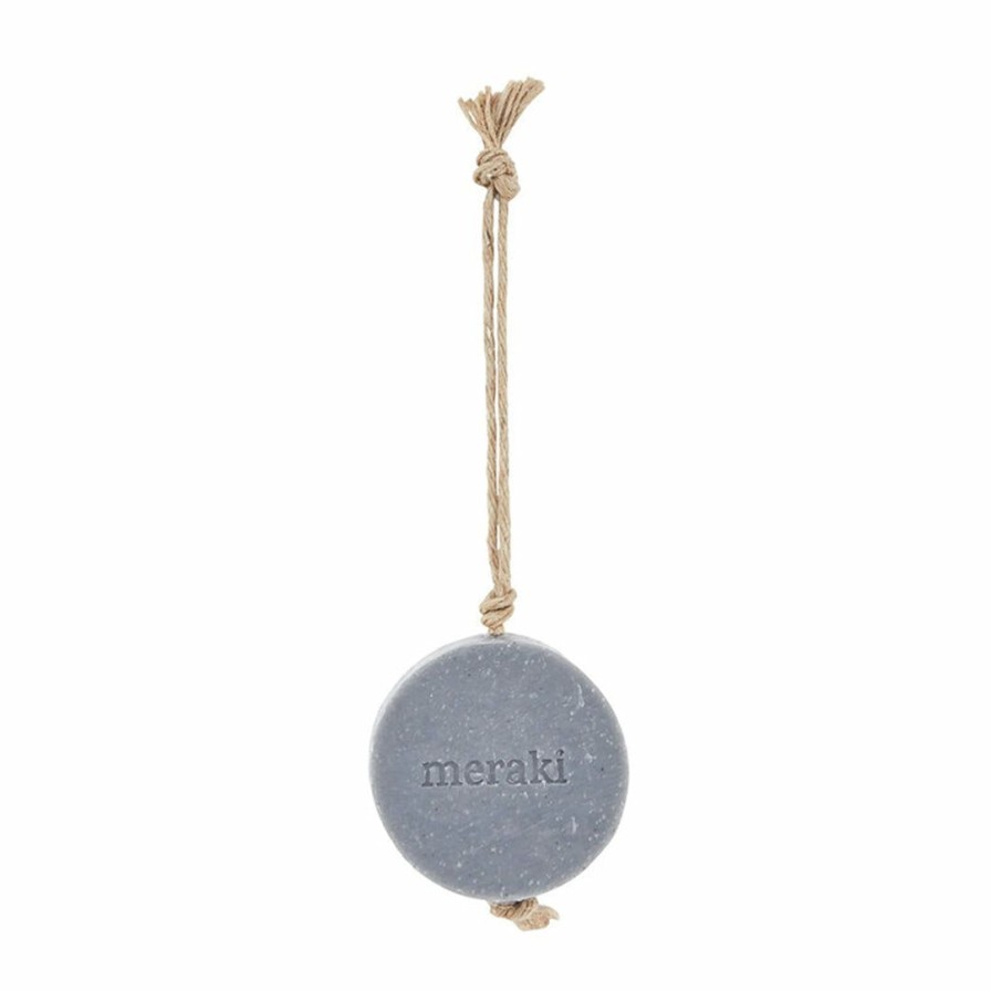 Bath * | Meraki Bath Soap On A Rope Bamboo Charcoal