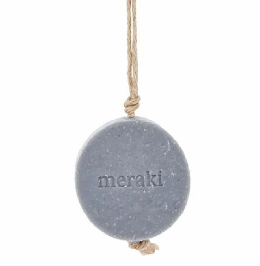 Bath * | Meraki Bath Soap On A Rope Bamboo Charcoal