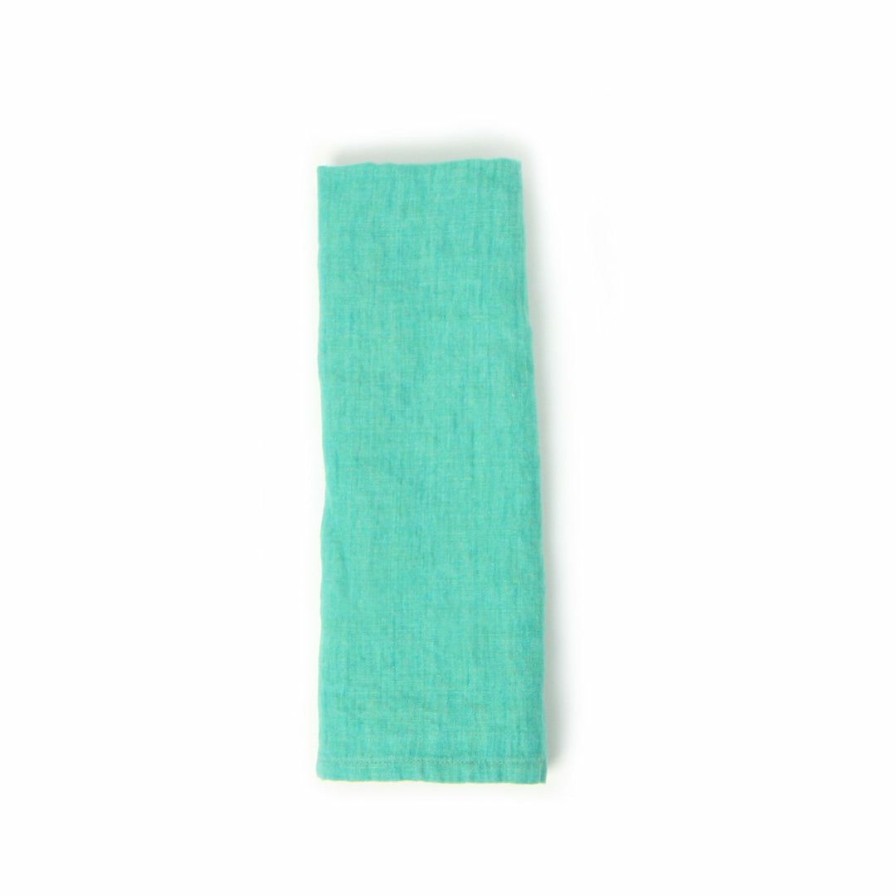 Kitchen * | Deborah Rhodes Washed Linen Napkin Capri