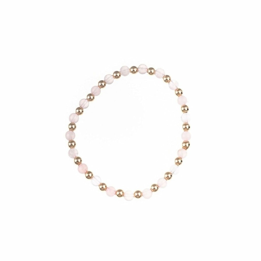 Accessories * | Ritual Intention Rose Quartz Bracelet 4Mm Accessories