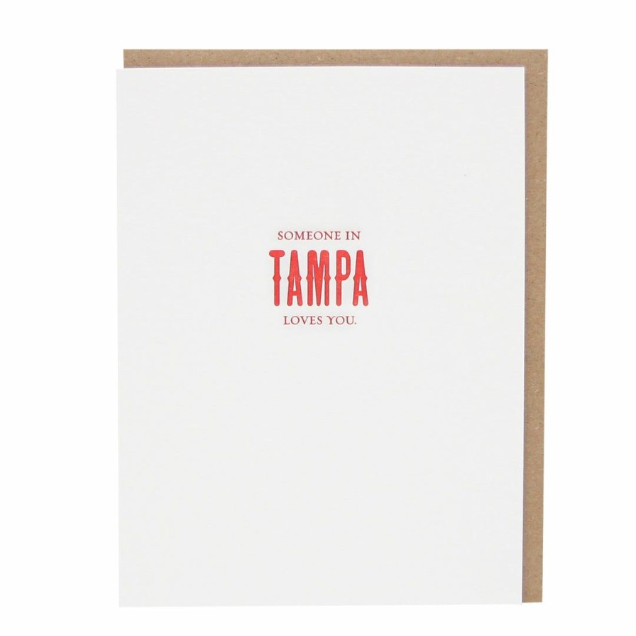 Study * | Sapling Press Someone In Tampa Loves You Card