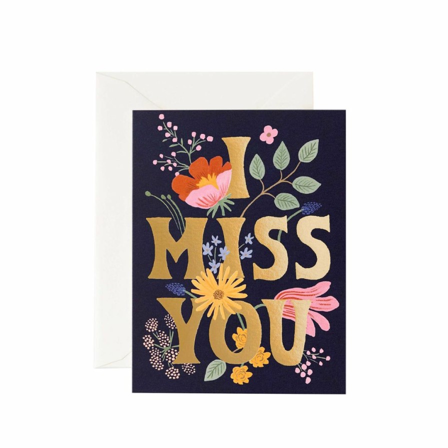 Study * | Rifle Paper Co I Miss You Card