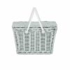 Nursery * | Olliella Summer Rattan Piki Basket Vintage Blue