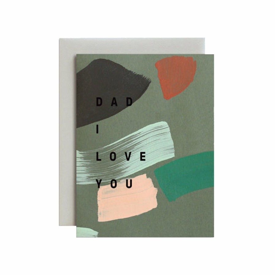 Study * | Moglea Dad I Love You Greeting Cards