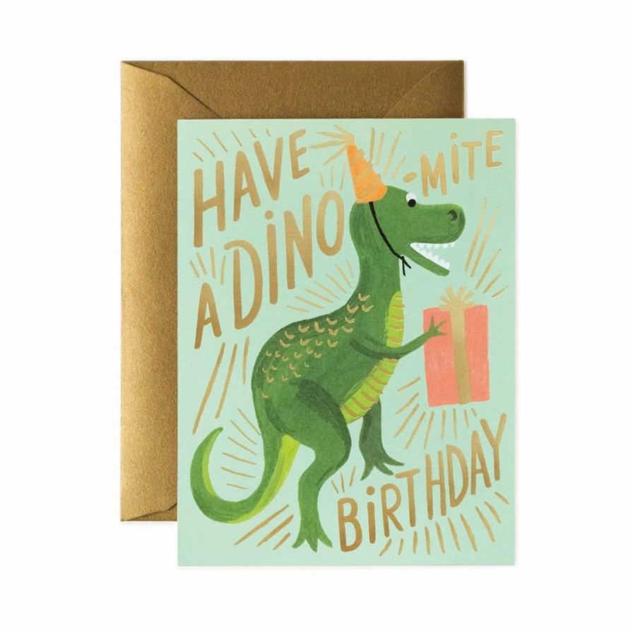 Study * | Rifle Paper Co Dino-Mite Birthday Card