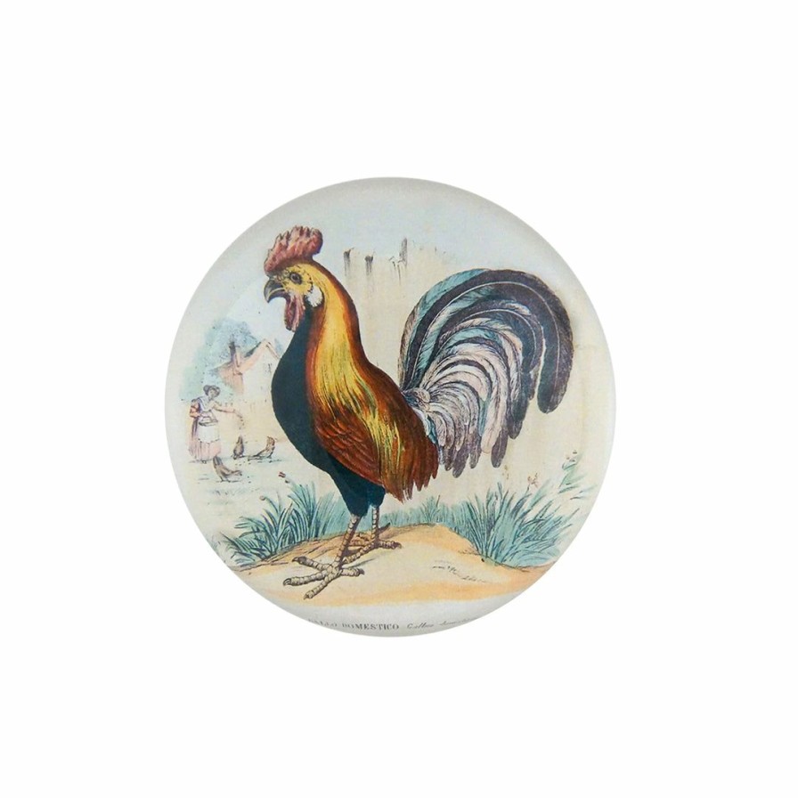 Living * | John Derian Home Decor Gallo Domestico Dome Paperweight