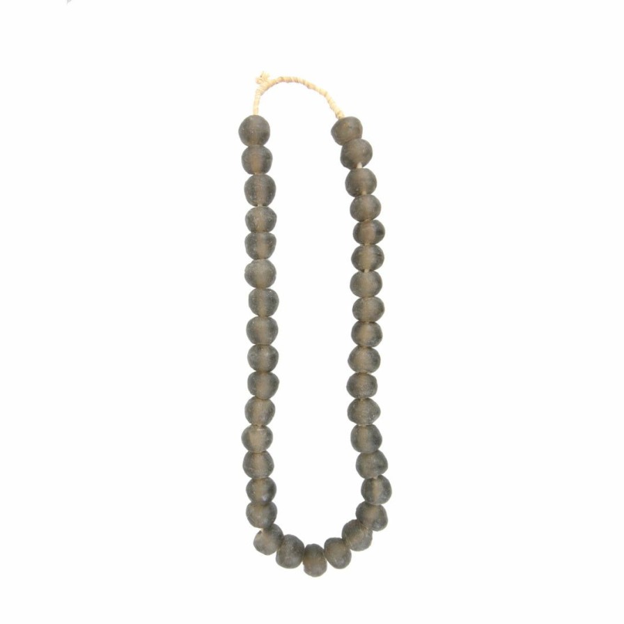 Living * | Jawar African Imports African Glass Beads Gray, Medium