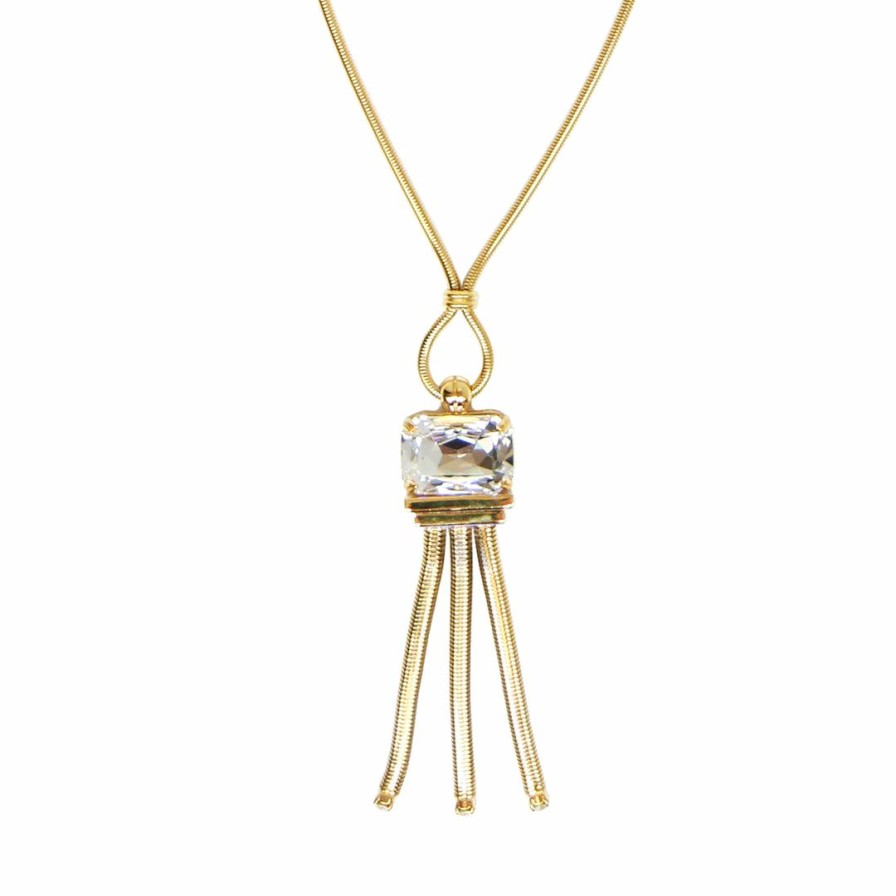 Accessories * | Lavande, Inc Accessories Swarovski Crystal Loop Pendant