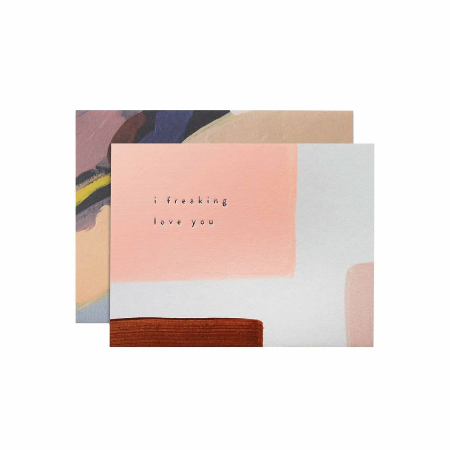 Study * | Moglea Freaking Love You Card Greeting Cards