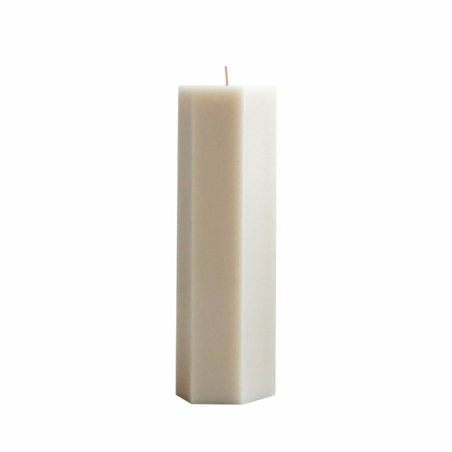 Bath * | The Floral Society Hexagon Pillar Candle Parchment Bath