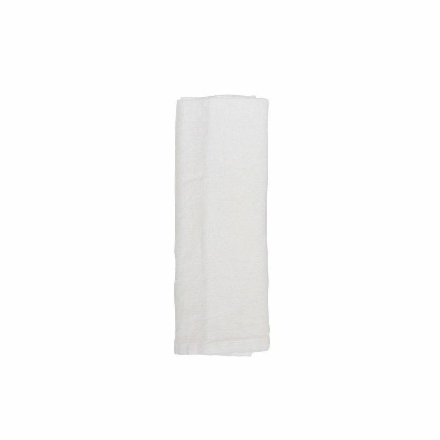 Kitchen * | Deborah Rhodes Kitchen Washed Linen Napkin White