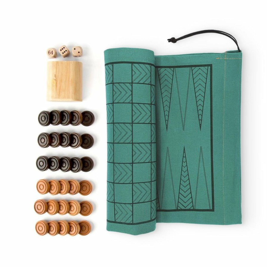 Nursery * | A Summer Shop Double-Sided Game-Bag Set Sage