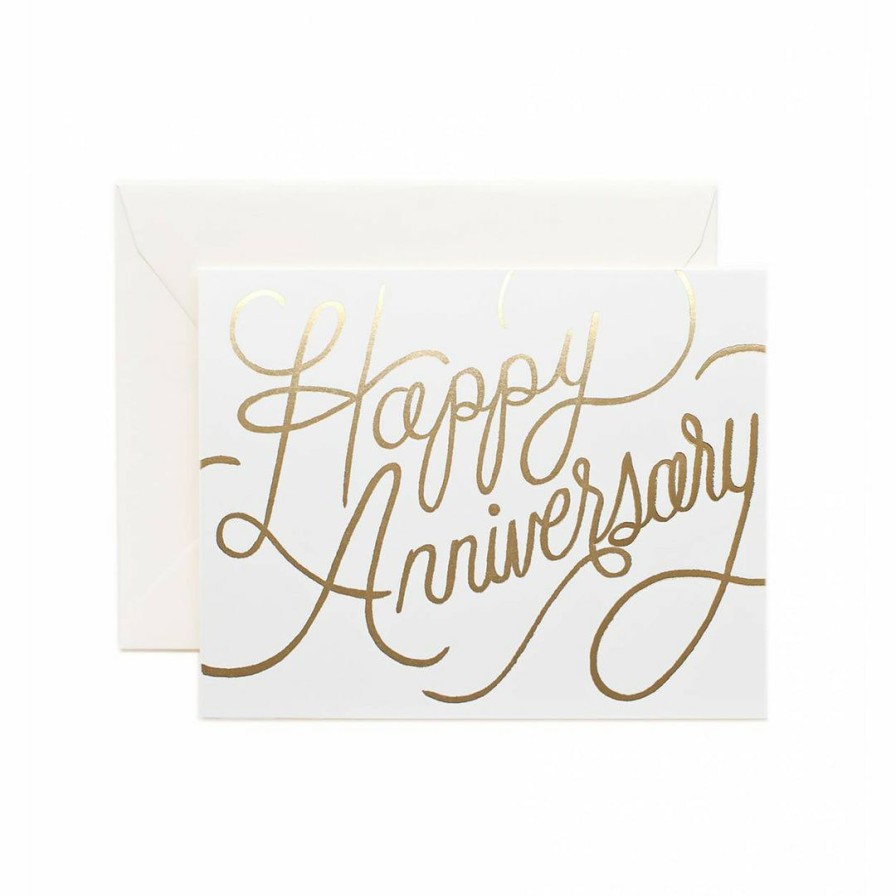 Study * | Rifle Paper Co Greeting Cards Happy Anniversary Card