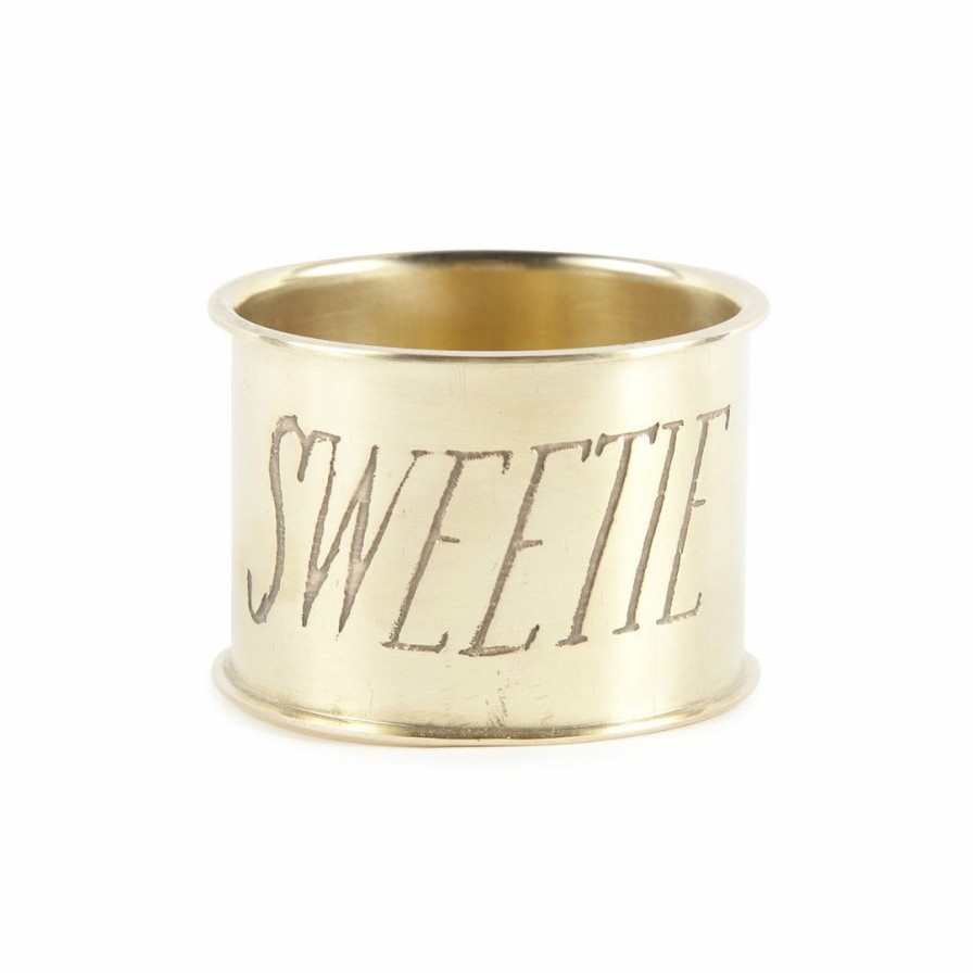 Kitchen * | Sir/Madam Brass Napkin Ring Sweetie