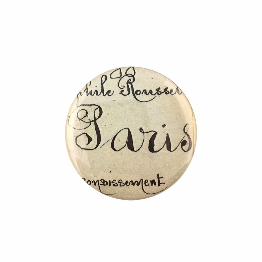 Accessories * | John Derian Paris (Cursive) Mirror Button