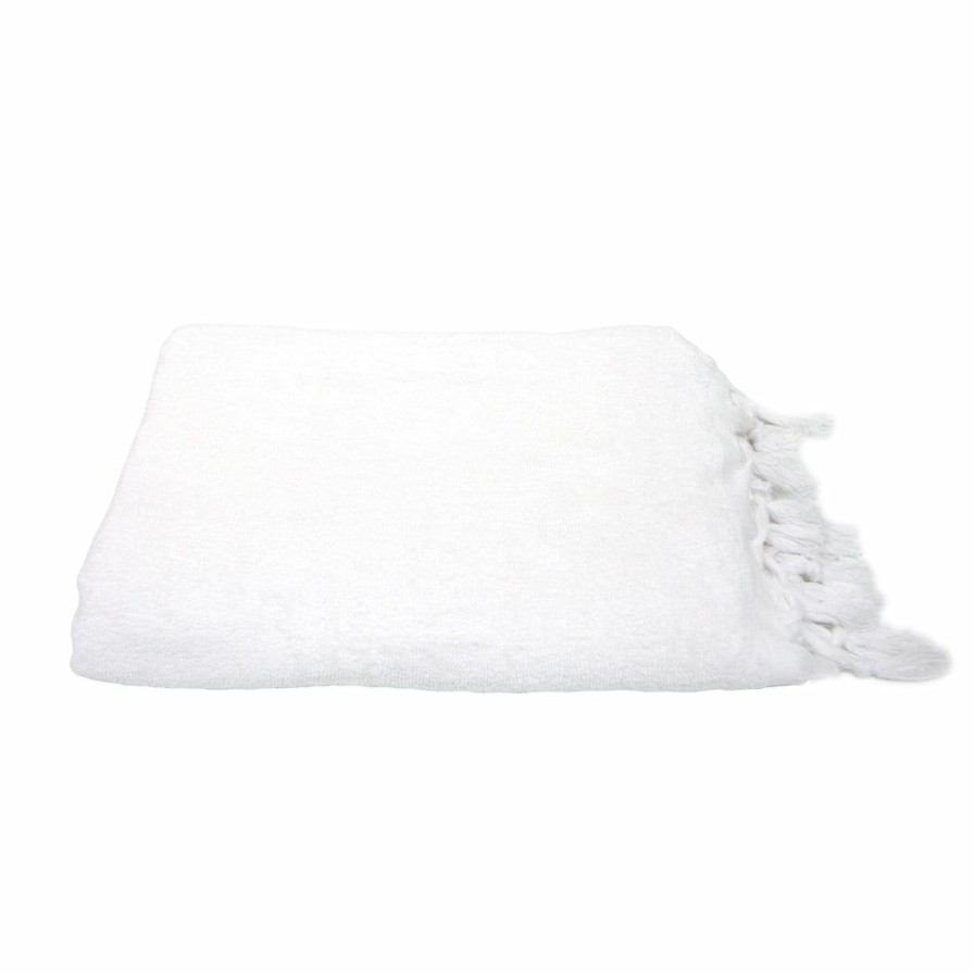 Bath * | Scents & Feel Fouta Towel White Terry