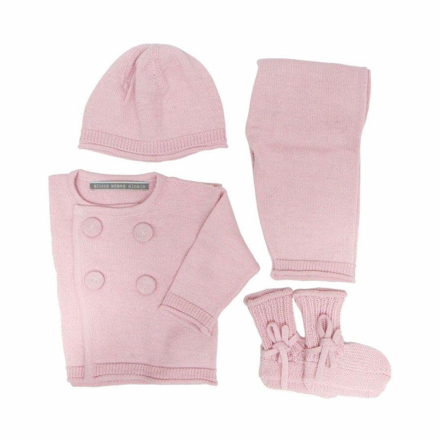 Nursery * | Alicia Adams Alpaca Nursery Alpaca Baby Set Pink