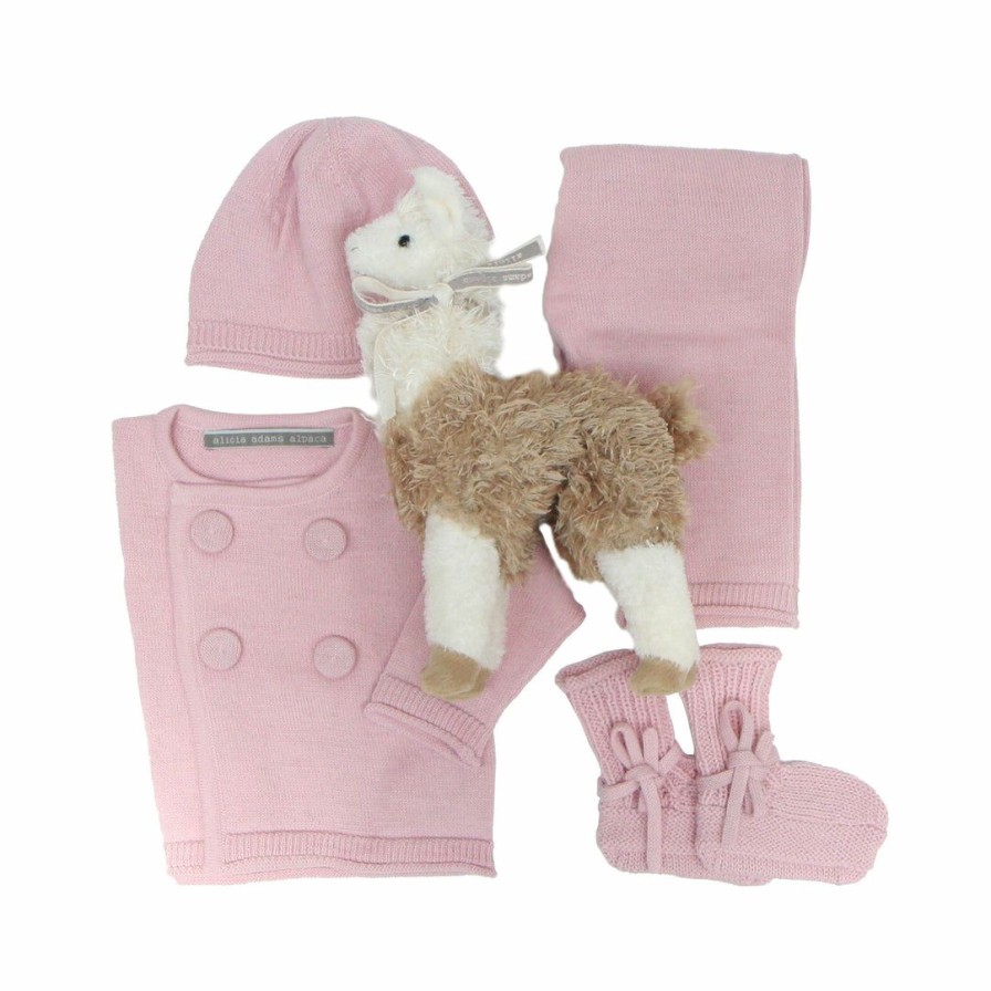 Nursery * | Alicia Adams Alpaca Nursery Alpaca Baby Set Pink