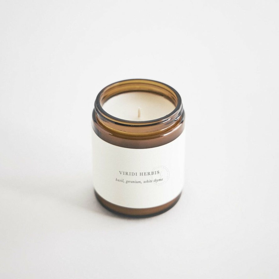 Bath * | Barratt Riley & Co Llc Bath Botanical Candle Viridi Herbis