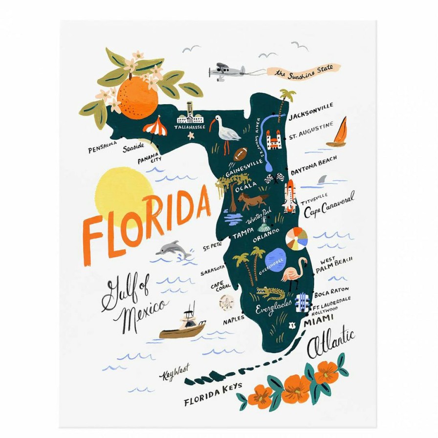 Living * | Rifle Paper Co Summer Florida Art Print