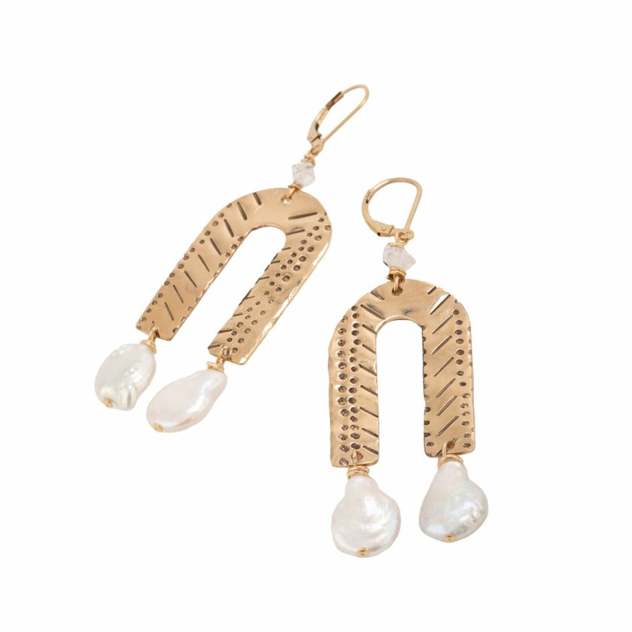 Accessories * | Taylor And Tessier Accessories Myles Pearl Drop Earrings