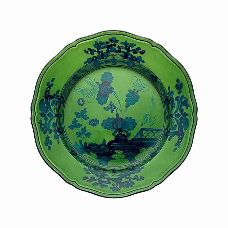 Kitchen * | Richard Ginori Oriente Italiano Flat Dessert Plate Malachite