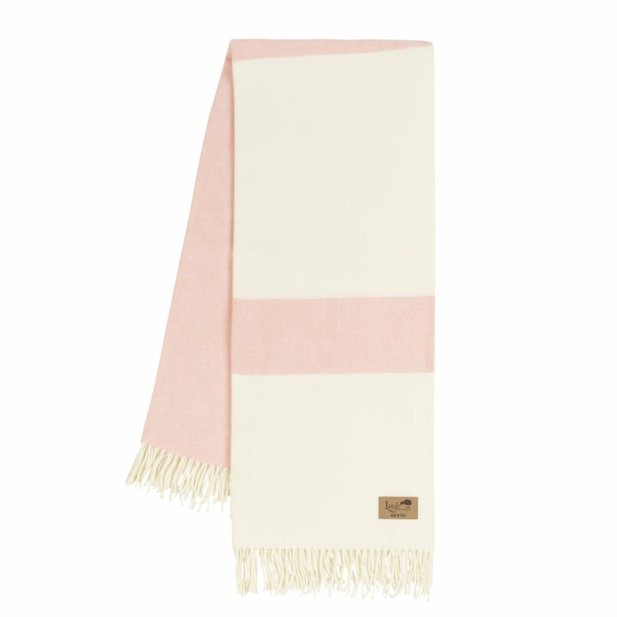 Living * | Lands Downunder Living Sydney Stripe Throw Blush