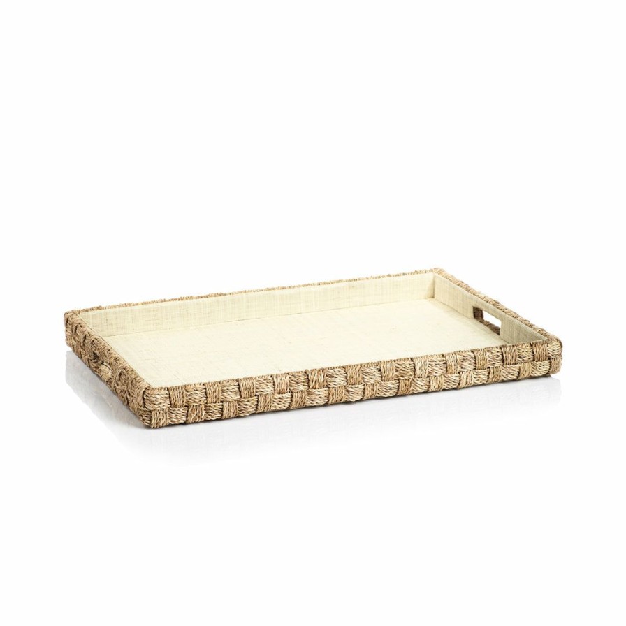 Living * | Zodax Abaca Rope Serving Tray Living