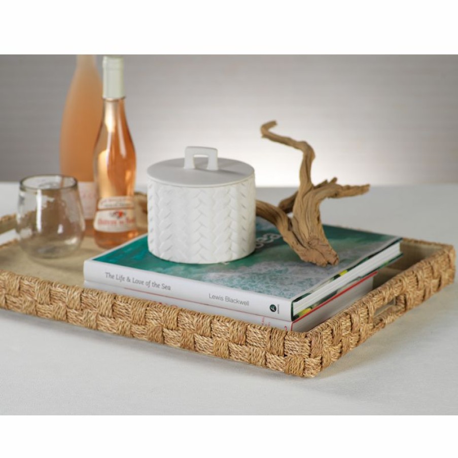 Living * | Zodax Abaca Rope Serving Tray Living